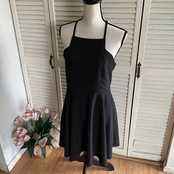 Lulus Black Fit & Flare Mini Dress - Picture 4 of 7